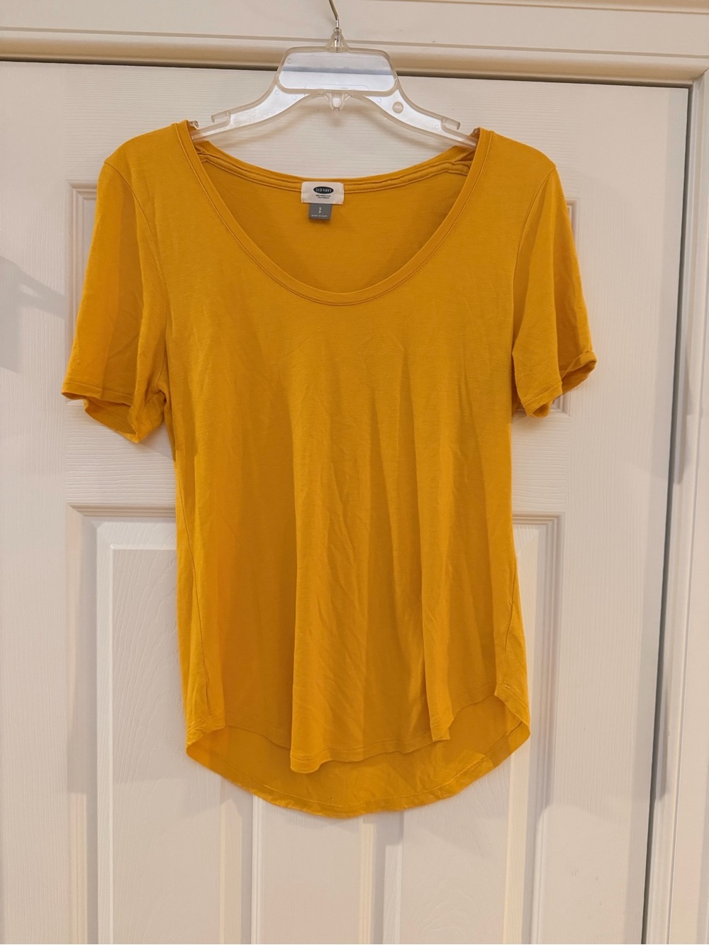 Ladies Size SP "Old Navy" Scoop Neck Short Sleeve Top - Mustard GUC